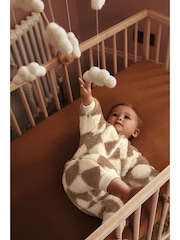 Neutral Baby Fleece Zip Sleepsuit - Image 3 of 11
