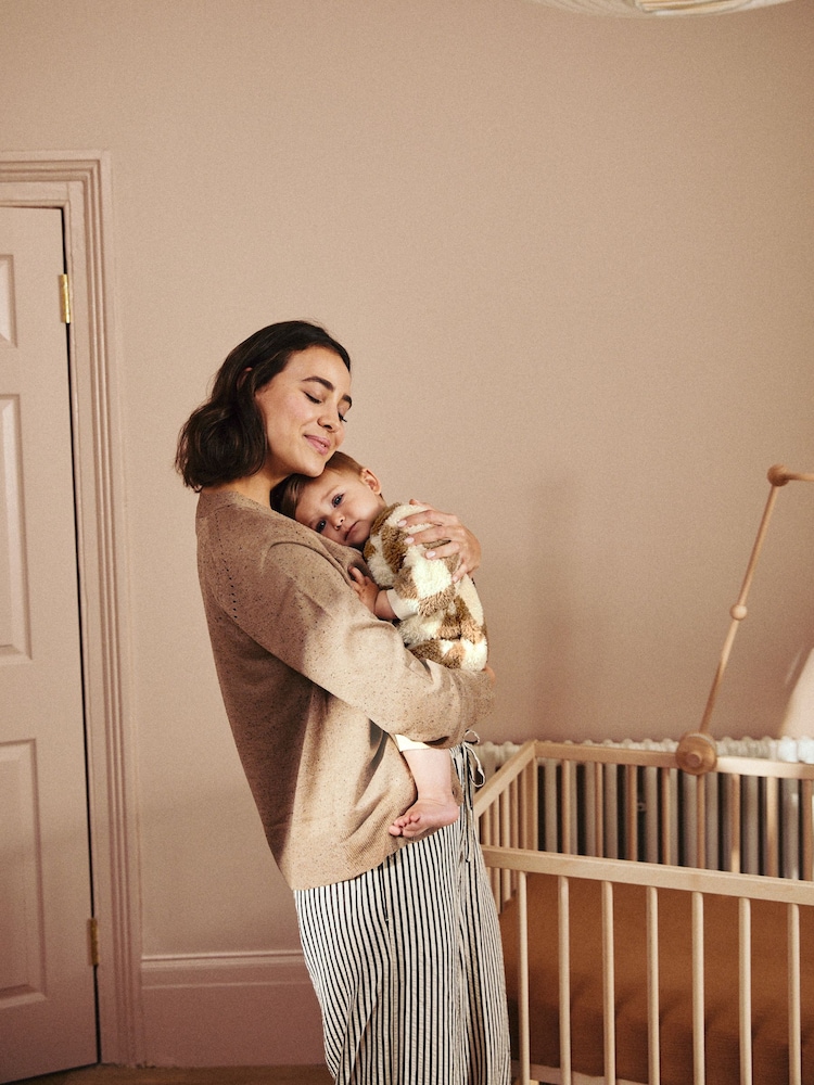 Neutral Baby Fleece Zip Sleepsuit - Image 4 of 11