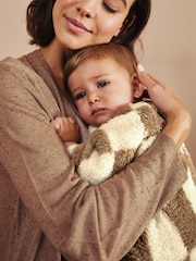 Neutral Baby Fleece Zip Sleepsuit - Image 6 of 11
