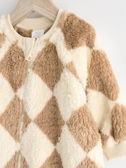 Neutral Baby Fleece Zip Sleepsuit - Image 7 of 11