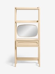 Light Natural Jude Oak Effect Ladder Console Dressing Table - Image 4 of 8