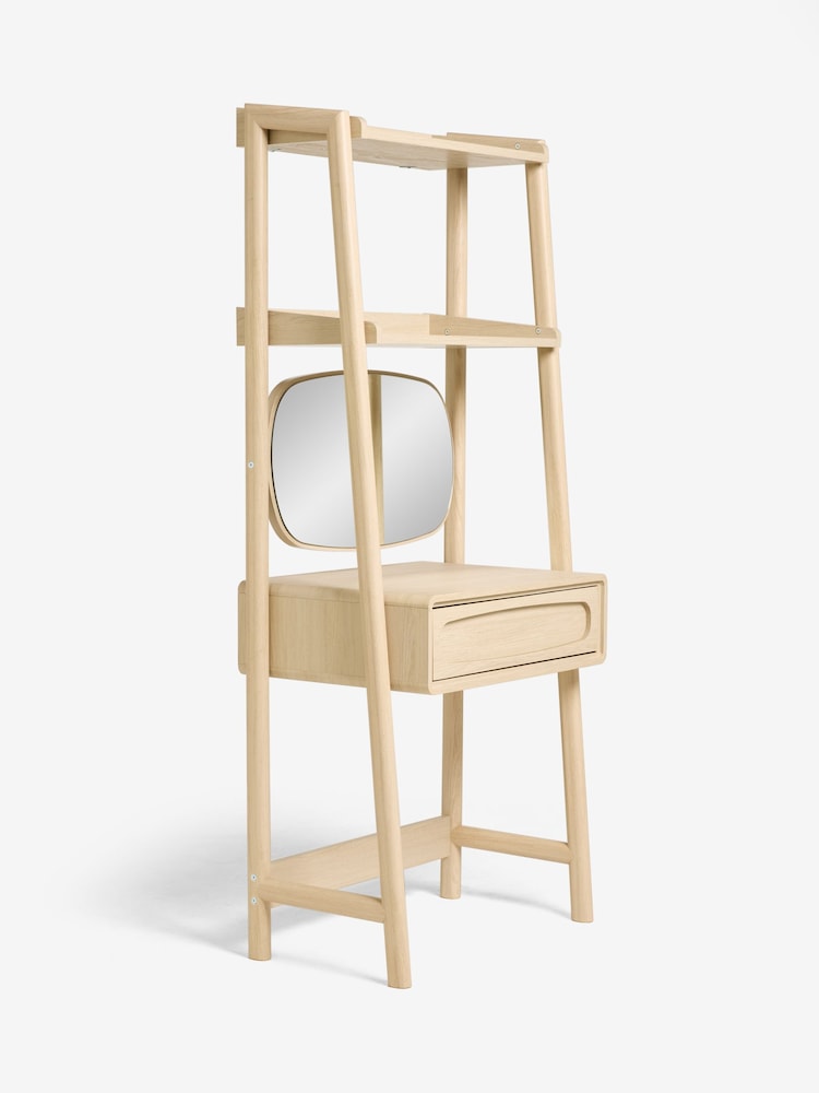 knee length dresses for ladies Frances Woven Rattan Standing Dressing Table with Mirror, Mint main image 0