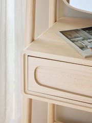 Light Natural Jude Oak Effect Ladder Console Dressing Table - Image 6 of 8
