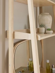 Light Natural Jude Oak Effect Ladder Console Dressing Table - Image 7 of 8