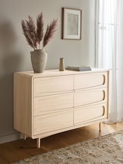 Light Natural Jude Oak Effect 6 Drawer Chest of Drawers - Image 1 of 10