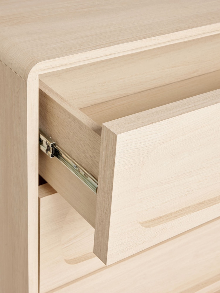 Light Natural Jude Oak Effect 6 Drawer Chest of Drawers - Image 10 of 10