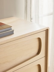 Light Natural Jude Oak Effect 6 Drawer Chest of Drawers - Image 4 of 10