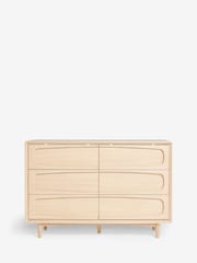Light Natural Jude Oak Effect 6 Drawer Chest of Drawers - Image 6 of 10