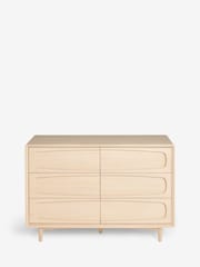 Light Natural Jude Oak Effect 6 Drawer Chest of Drawers - Image 9 of 10