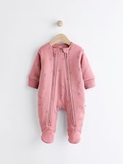 Pink 2.5 Tog Wadded Zip Sleepsuit - Image 1 of 8