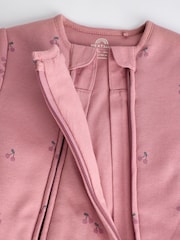 Pink 2.5 Tog Wadded Zip Sleepsuit - Image 5 of 8