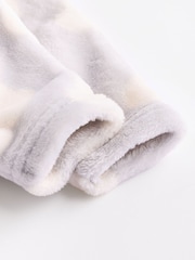 Grey Baby Fleece Zip Sleepsuit - Image 5 of 7