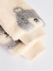 Grey Baby Fleece Zip Sleepsuit - Image 10 of 10