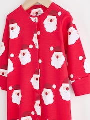 Red Baby Christmas Santa 100% Cotton Sleepsuit (0mths-2yrs) - Image 3 of 7