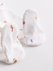 White Christmas Character Baby Sleepsuit (0-12mths) - Image 10 of 12
