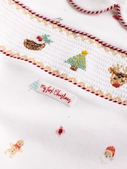 White Christmas Character Baby Sleepsuit (0-12mths) - Image 12 of 12