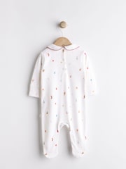 White Christmas Character Baby Sleepsuit (0-12mths) - Image 6 of 12