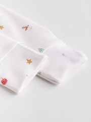 White Christmas Character Baby Sleepsuit (0-12mths) - Image 9 of 12