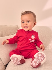 Red Baby My First Christmas 100% Cotton Sleepsuit (0mths-3yrs) - Image 2 of 8