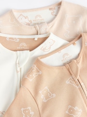Neutrale Farbe - Baby Bear 100 % Baumwoll-Schlafanzüge im 3er-Pack (0-2 Jahre) - Bild 10 von 11