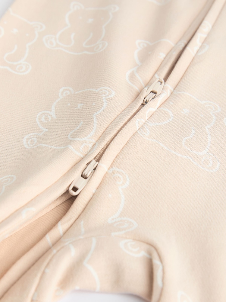Neutrale Farbe - Baby Bear 100 % Baumwoll-Schlafanzüge im 3er-Pack (0-2 Jahre) - Bild 11 von 11 Neutrale Farbe - Baby Bear 100 % Baumwoll-Schlafanzüge im 3er-Pack (0-2 Jahre) - Bild 11 von 11
