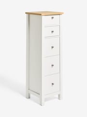 Chalk Malvern Paint Effect 5 Drawer Chest of Drawers - Image 10 of 12