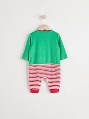 Zelena s škratom - dojenček božič pajac za spanje & klobuki in kape; pokrivala Set (0mths-2yrs) - Slika 8 iz 13