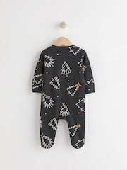 Black/White Matching Family Baby Christmas Tree 100% Cotton Sleepsuit (0mths-3yrs) - Image 5 of 10