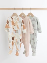Multi Baby Christmas Character 100% Cotton Sleepsuit (0mths-2yrs) - Image 1 of 11