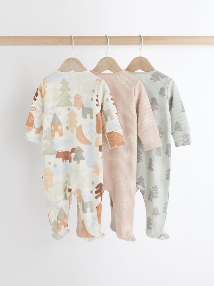 Multi Baby Christmas Character 100% Cotton Sleepsuit (0mths-2yrs) - Image 2 of 11