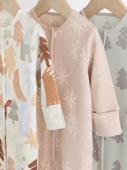 Multi Baby Christmas Character 100% Cotton Sleepsuit (0mths-2yrs) - Image 7 of 11