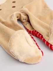 Rdeča z motivom pudinga - dojenček božič pajac za spanje & klobuki in kape; pokrivala Set (0mths-2yrs) - Slika 11 iz 13