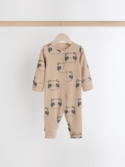 Neutral Rainbow Baby Footless Sleepsuits 3 Pack (0mths-3yrs) - Image 3 of 10