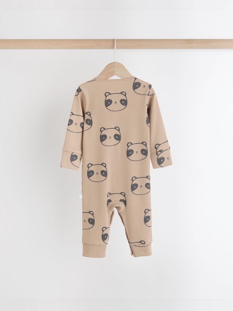 Neutral Rainbow Baby Footless Sleepsuits 3 Pack (0mths-3yrs) - Image 4 of 10