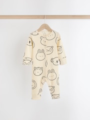 Neutral Rainbow Baby Footless Sleepsuits 3 Pack (0mths-3yrs) - Image 5 of 10