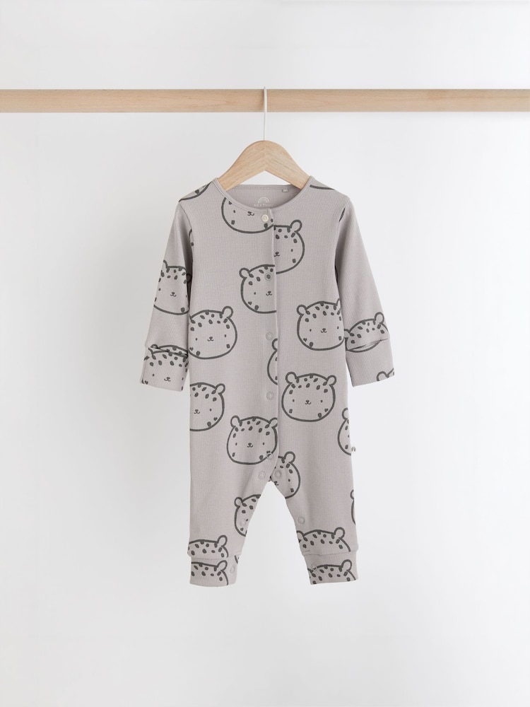 Neutral Rainbow Baby Footless Sleepsuits 3 Pack (0mths-3yrs) - Image 6 of 10