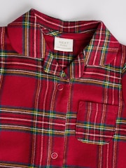 Red Check Baby Matching Family Christmas Flannel Check 100% Cotton Sleepsuit (0mths-3yrs) - Image 7 of 10