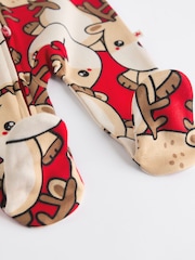 Red Baby Christmas Character Printed 100% Cotton Sleepsuit (0mths-2yrs) - Image 10 of 11