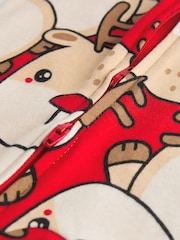 Red Baby Christmas Character Printed 100% Cotton Sleepsuit (0mths-2yrs) - Image 9 of 11
