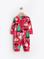 Red Baby Christmas Character 100% Cotton Sleepsuit (0mths-3yrs) - Image 5 of 11