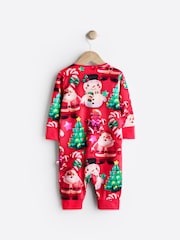 Red Baby Christmas Character 100% Cotton Sleepsuit (0mths-3yrs) - Image 6 of 11