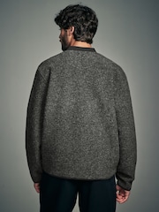 Grau - Bomberjacke aus Wollmischung mit Fleece - Bild 2 von 12