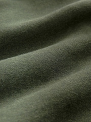 Khaki Green Borg Fleece Lined Zip Up Hoodie - Image 16 of 16