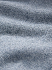 Denim Borg Fleece Lined Zip Up Hoodie - Image 12 of 12