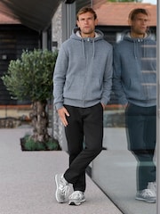 Denim Borg Fleece Lined Zip Up Hoodie - Image 2 of 12