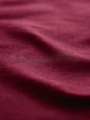 Burgundy Red Regular Fit Long Sleeve Oxford Shirt - Image 11 of 11