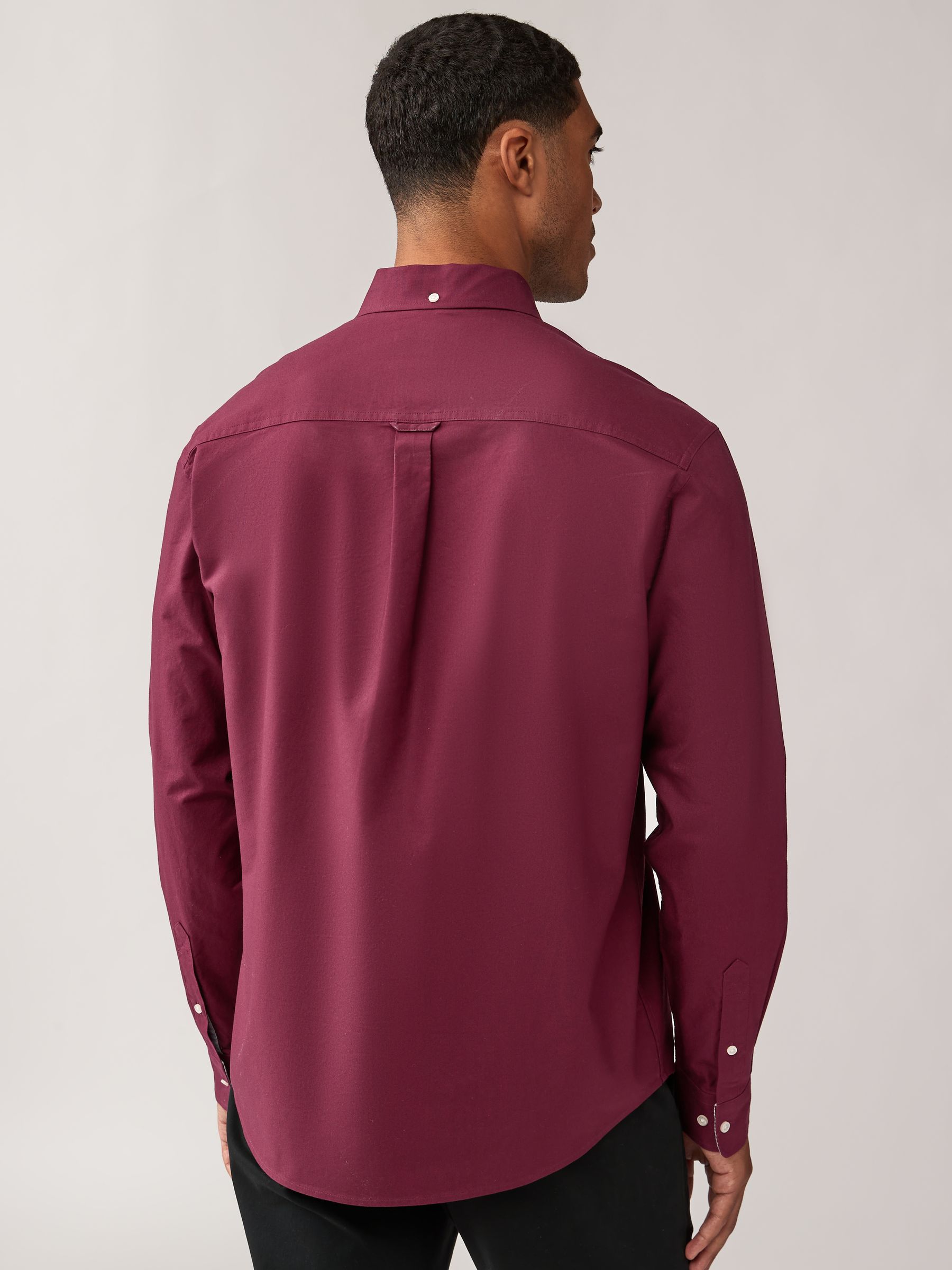 Maroon oxford shirt sales