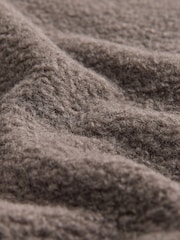 Neutrale Farbe - Shacket aus Borg-Fleece in normaler Passform - Bild 10 von 13