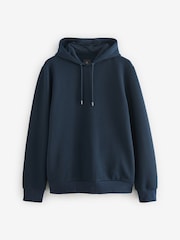 Navy Blue Textured Overhead Hoodie - Image 6 of 8