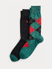 Polo Ralph Lauren Argyle Crew Sokker 2 pakke - Billede 1 af 1